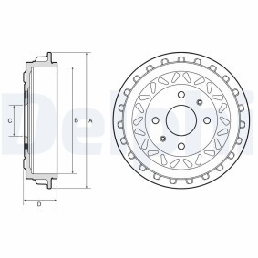 Acquista Tamburo freno da DELPHI BF663 a buon mercato per soli 30,28 €