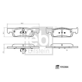 Acquista Kit pastiglie freni da FEBI BILSTEIN 195084 a buon mercato per soli 30,14 €