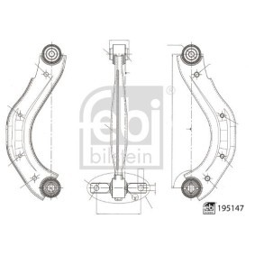 Compre Braço de suspensão da FEBI BILSTEIN 195147 a um preço baixo por 39,69 €