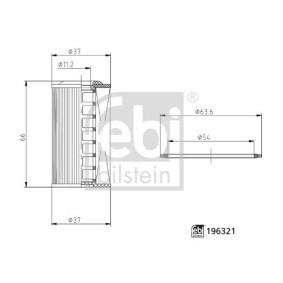 Hydraulikfilter, Automatikgetriebe 196321 für NISSAN