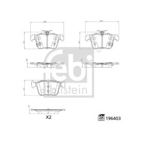 Acquista Kit pastiglie freni da FEBI BILSTEIN 196403 a buon mercato per soli 60,57 €