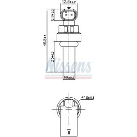 Achetez des Sonde de température, liquide de refroidissement NISSENS 207035 à prix pour 10,40 €