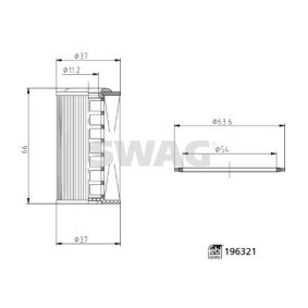 Hydraulikfilter, Automatikgetriebe für MITSUBISHI von SWAG