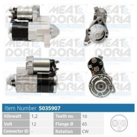 Köp Startmotor av MEAT & DORIA 5035907 till det låga priset 1486,47 kr