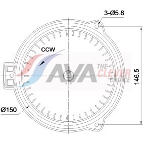 Innenraumgebläse AU8369 von AVA COOLING SYSTEMS günstig für 85,27 € online kaufen