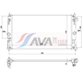 Achetez des Radiateur du moteur AVA COOLING SYSTEMS TO2808 à prix pour 216,40 €