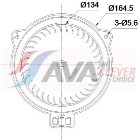 Innenraumgebläse TO8811 von AVA COOLING SYSTEMS günstig für 90,13 € online kaufen