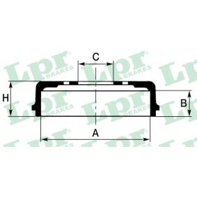 Achetez des Tambour de frein LPR 7D0047 à prix pour 39,40 €