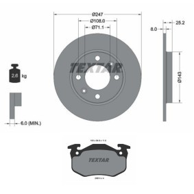 Bremsscheiben und -beläge TXR3405N0007