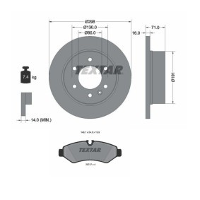 Bremsscheiben und -beläge TXR3405N0041
