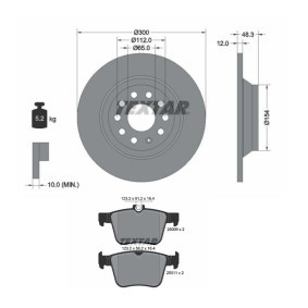 Comprar Kit de discos de freno y pastillas de TEXTAR TXR3405N0050 a bajo precio de 178,48 €