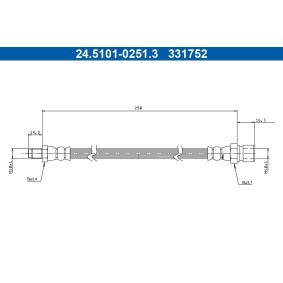 Bremsschlauch 24.5101-0251.3