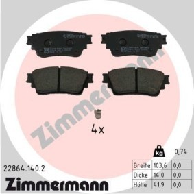 Bremsbeläge von ZIMMERMANN