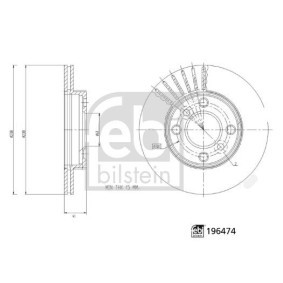 Comprar Disco de freno de FEBI BILSTEIN 196474 a bajo precio de 51,89 €