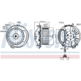 Achetez des Pulseur d'air habitacle NISSENS 87527 à prix pour 102,83 €
