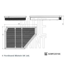 Luftfilter ADBP220166 ALPINA XB7 von BLUE PRINT