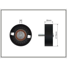 Compre Polia de desvio / de guia, correia trapezoidal estriada da CAFFARO 01-01 SC a um preço baixo por 16,19 €