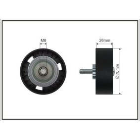 Umlenk- / Führungsrolle, Keilrippenriemen von CAFFARO für LT 28-35 II Bus (2DB, 2DE, 2DK) günstig online kaufen