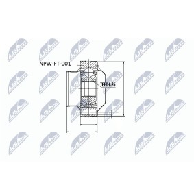 Comprar Juego de articulación, árbol de transmisión de NTY NPW-FT-001A a bajo precio de 38,06 €