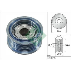 Achetez des Kit de galets, courroie crantée INA 530 0444 09 à prix pour 85,03 €