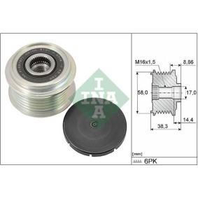 Achetez des Amortisseur de vibrations, courroie de distribution INA 533 0045 20 à prix pour 98,38 €