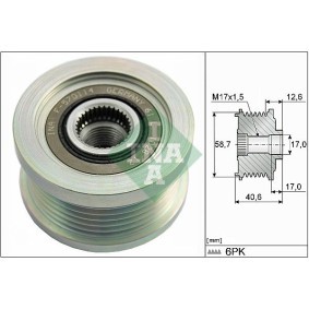 Achetez des Amortisseur de vibrations, courroie de distribution INA 533 0053 20 à prix pour 84,73 €