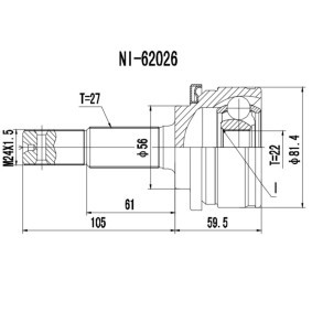 Comprar Juego de articulación, árbol de transmisión de PROCARO 77-NS-190 a bajo precio de 30,83 €