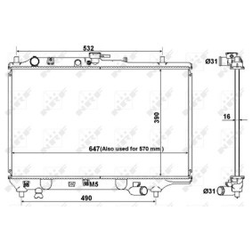 Acquista Radiatore motore da NRF 516511 a buon mercato per soli 76,10 €