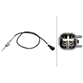 Compre Sensor, temperatura dos gases de escape de HELLA online para Transit Custom V362 Minibus (F3) a preços moderados