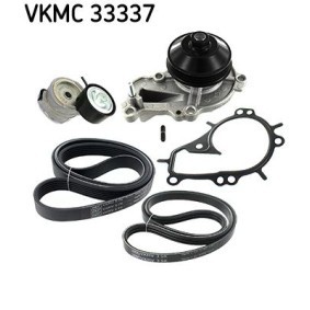 Achetez des Pompe à eau+Jeu de courroie trapézoïdale à nervures SKF VKMC 33337 à prix pour 144,60 €