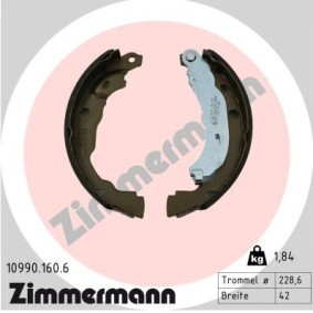 Comprar Zapata de freno de mano de ZIMMERMANN 10990.160.6 a bajo precio de 43,18 €