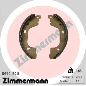 Comprar Zapata de freno de mano de ZIMMERMANN 10990.160.8 a bajo precio de 42,81 €