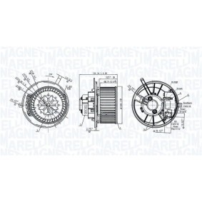 Achetez des Pulseur d'air habitacle MAGNETI MARELLI 069412776010 à prix pour 76,71 €