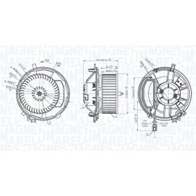 Achetez des Pulseur d'air habitacle MAGNETI MARELLI 069412777010 à prix pour 67,50 €