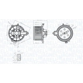 Achetez des Pulseur d'air habitacle MAGNETI MARELLI 069412782010 à prix pour 74,30 €