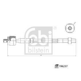 Comprar Rótula axial de dirección de FEBI BILSTEIN 196237 a bajo precio de 17,07 €