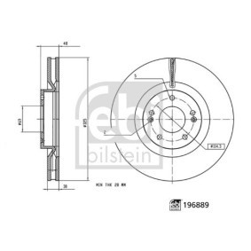 KIA Bremsscheibe von FEBI BILSTEIN