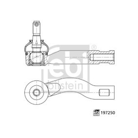 Achetez des Rotule de direction FEBI BILSTEIN 197250 à prix pour 22,23 €
