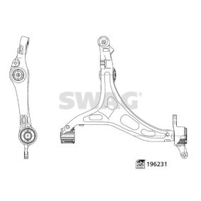 Achetez des Bras de suspension SWAG 33 11 2068 à prix pour 200,98 €