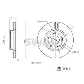 Achetez des Disque de frein SWAG 33 11 2386 à prix pour 70,26 €
