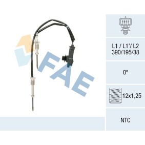 Compre Sensor, temperatura dos gases de escape da FAE 68611 a um preço baixo por 106,70 €