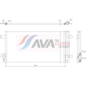 Achetez des Condenseur, climatisation AVA COOLING SYSTEMS VN5469D à prix pour 121,67 €