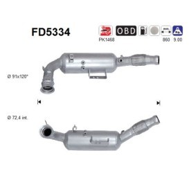 Partikelfilter (DPF) FD5334