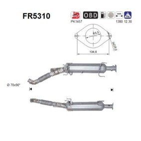 Partikelfilter (DPF) FR5310 von AS günstig für 569,19 € online kaufen
