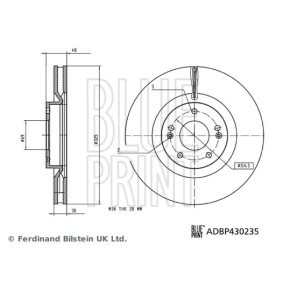 KIA Bremsscheibe von BLUE PRINT
