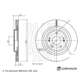 KIA Bremsscheibe von BLUE PRINT