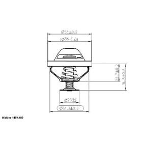 Achetez des Thermostat d'eau WAHLER 4489.90D à prix pour 22,83 €