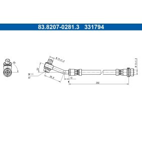 Bremsschlauch 83.8207-0281.3