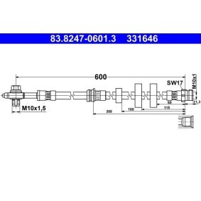 Bremsschlauch 83.8247-0601.3