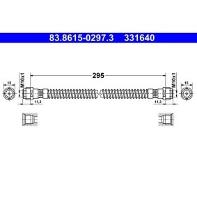 Osta Jarruletku ATE:llä 83.8615-0297.3 edullisesti hintaan 28,63 €
